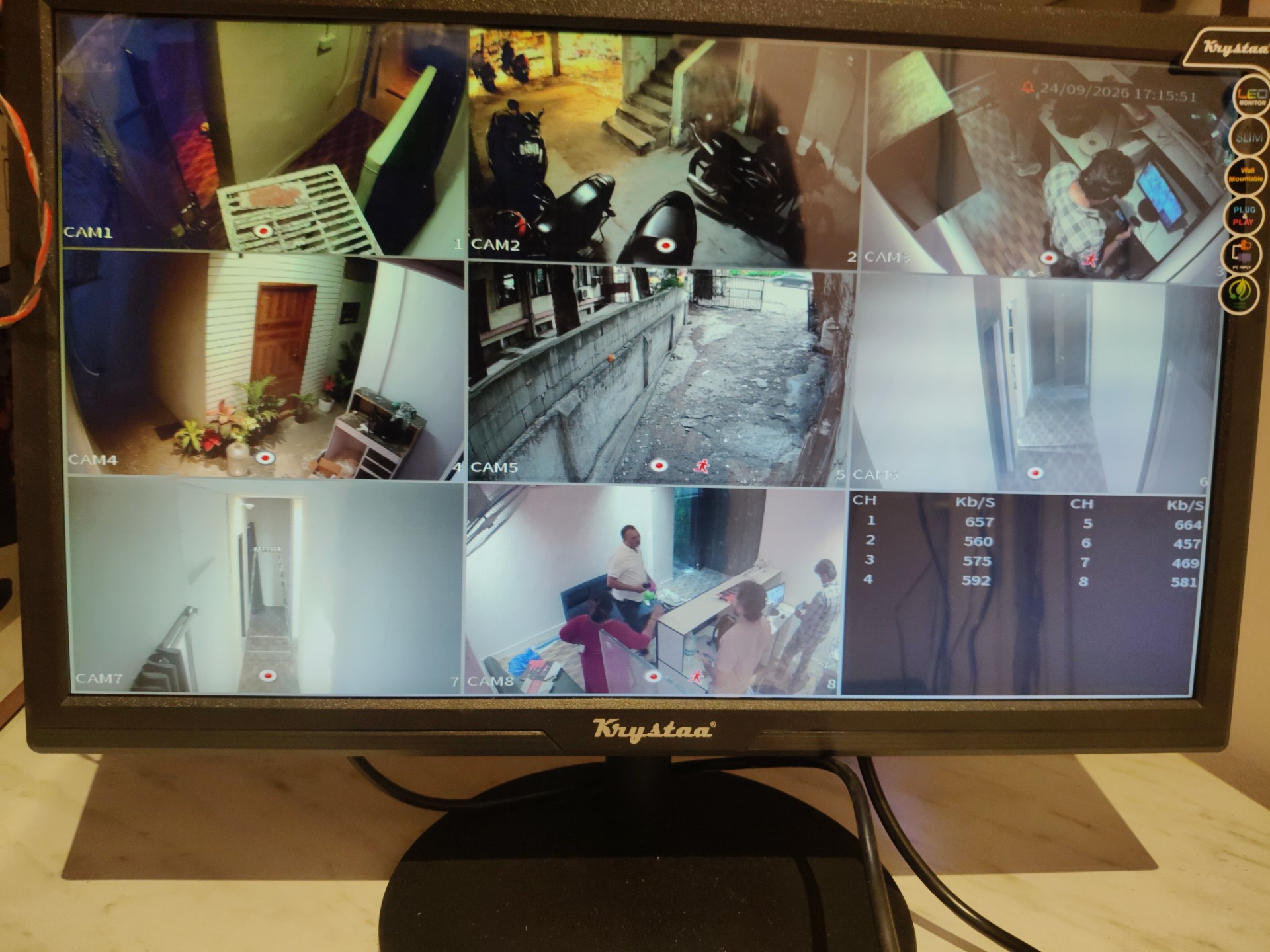 CCTV installation proof in Himayat Nagar Hyderabad by WeSet