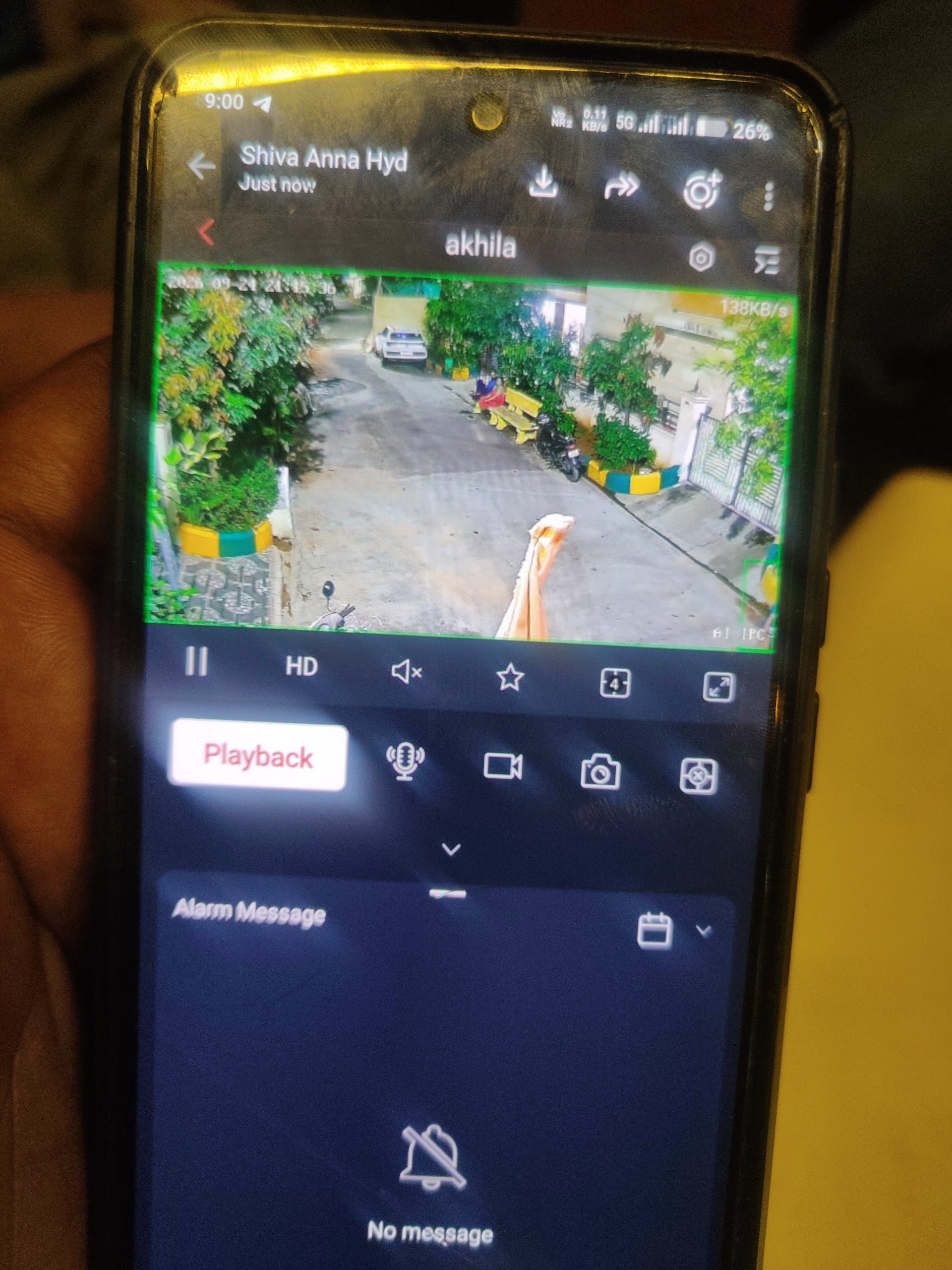 CCTV installation proof in Nizampet Hyderabad by WeSet