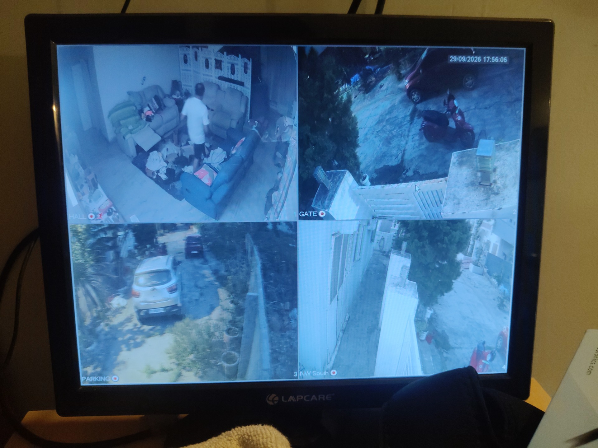 CCTV installation proof in Almasguda Hyderabad by WeSet