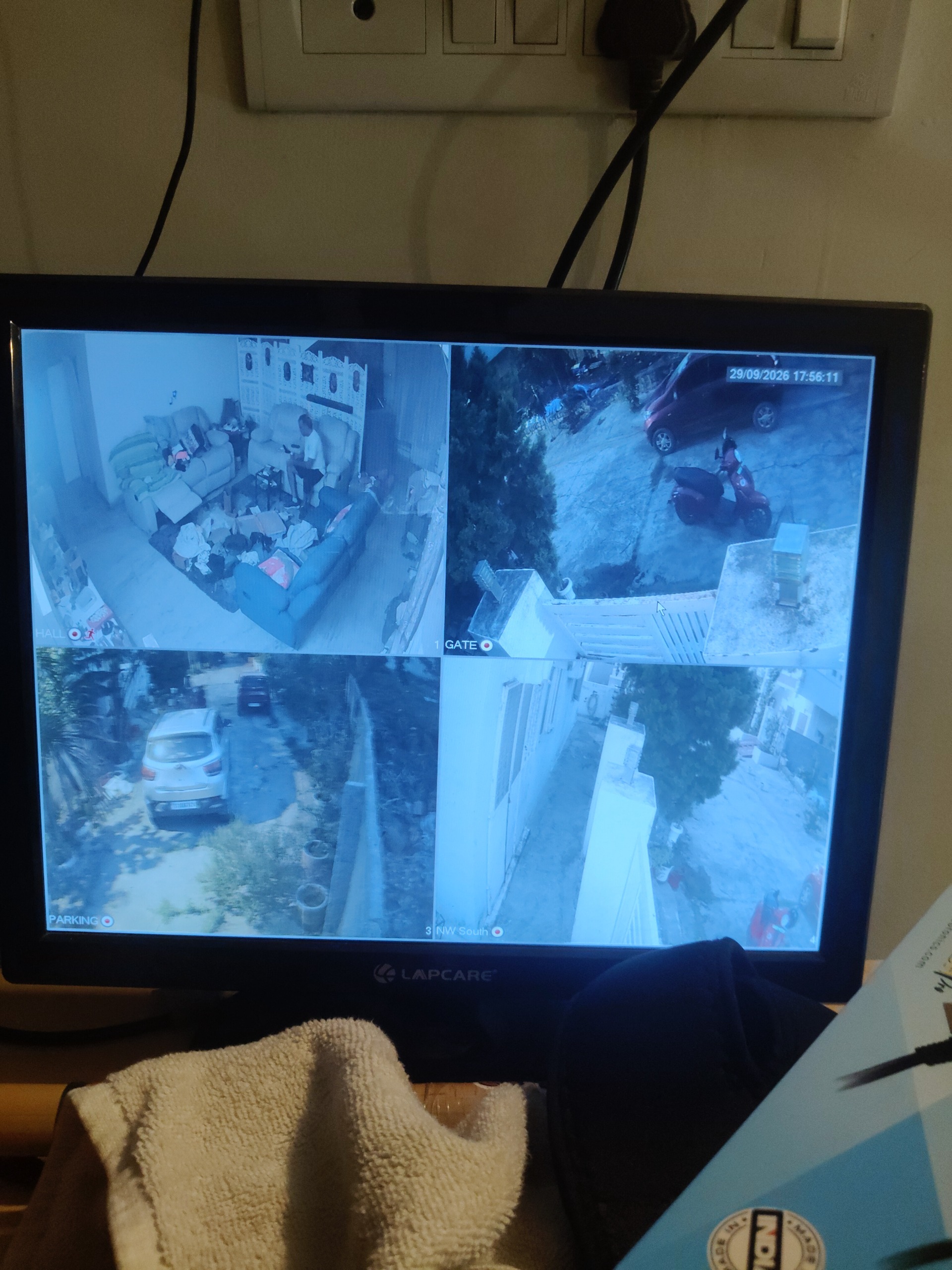 CCTV installation proof in Almasguda Hyderabad by WeSet