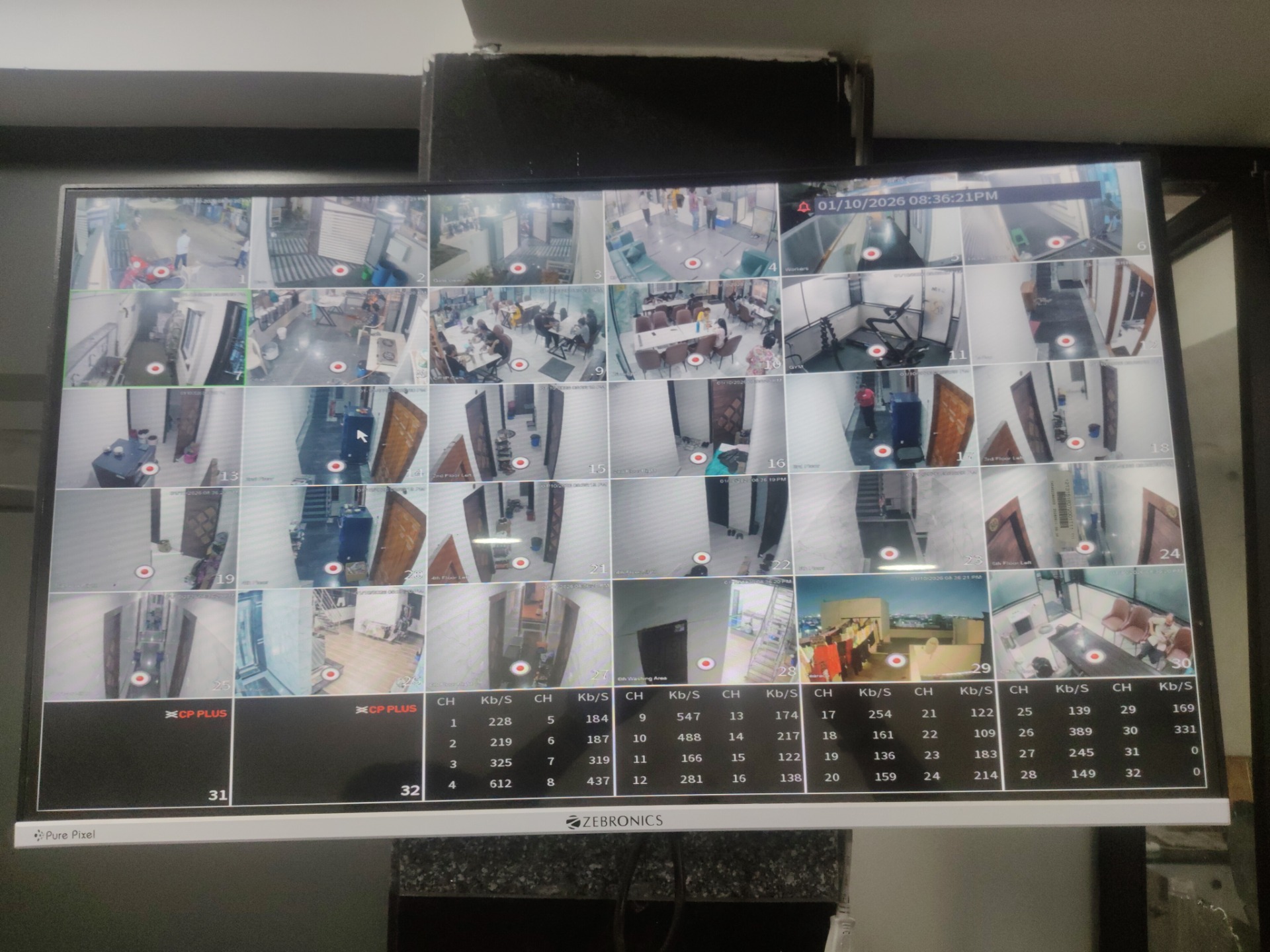 CCTV installation proof in SR Nagar Hyderabad by WeSet